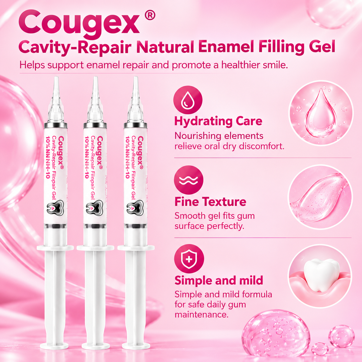 Cougex®  Cavity-Repair Natural Enamel Filling Gel
